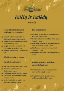 Kalėdų meniu